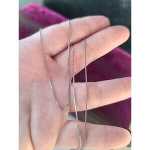 925 Sterling Silver Italy Chain Necklace Vintage